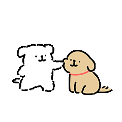 线条小狗戳戳